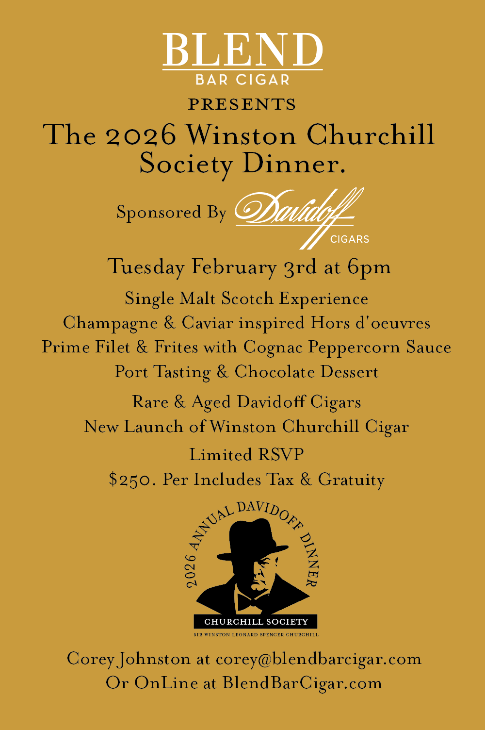 - SOLD OUT - Indianapolis Only - 2026 Winston Churchill Society Dinner