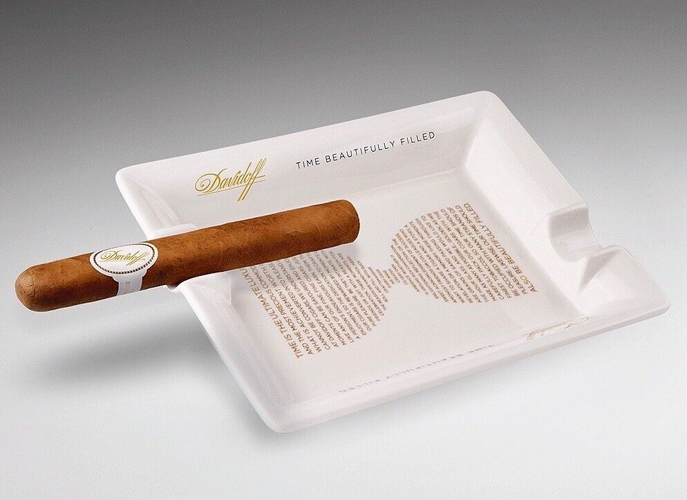Davidoff Time Beautifully Filled Ceramic Ashtray – BLEND Bar with Davidoff  Cigars