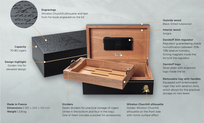 DAVIDOFF WINSTON CHURCHILL AMBASSADOR HUMIDOR